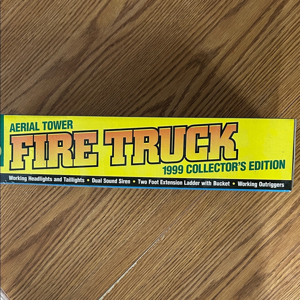 BP Aerial Tower Fire Truck - Yellow and Green